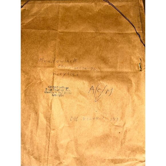 Clifford LaRoge Acrylic Painting Meadowlark Framed Dated - Picture 4 of 4